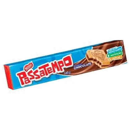BISCOITO RECHEADO PASSATEMPO CHOCOLATE 130G