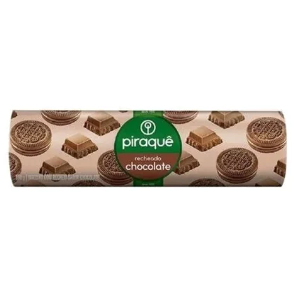 BISCOITO RECHEADO PIRAQUÊ CHOCOLATE 160G